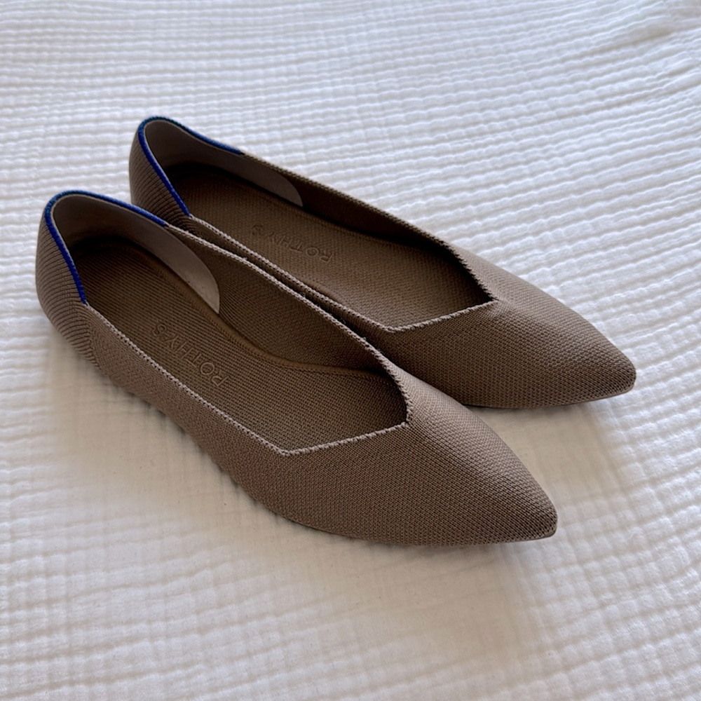 Rothy’s The Point, sz 9, beige color